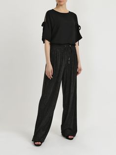 Diesel Расклешенные хлопковые брюки