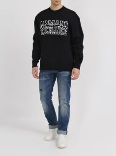 Armani Exchange Джемпер с надписями