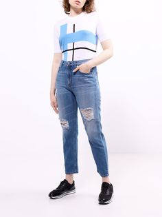 Love Moschino Рваные джинсы