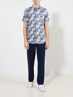 Alessandro Manzoni Jeans Льняные прямые брюки