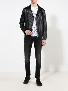 Armani Exchange Кожаная куртка