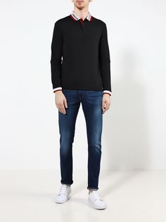 Armani Exchange Поло с длинным рукавом