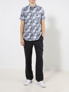 Alessandro Manzoni Jeans Льняные прямые брюки
