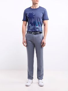 Alessandro Manzoni Jeans Льняные прямые брюки