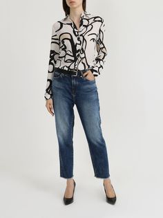 Armani Exchange Женская блузка с рисунками