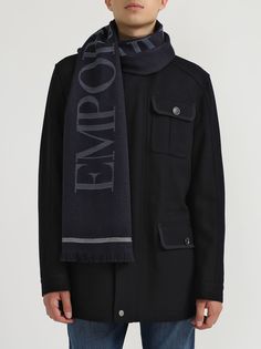 Emporio Armani Шарф с надписями