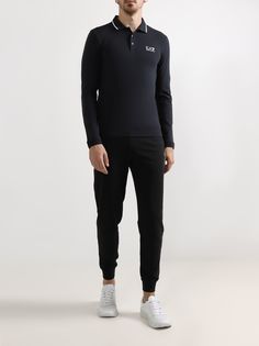 EA7 Emporio Armani Поло с длинным рукавом