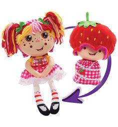 Текстильная кукла 1Toy Девчушка-вывернушка Ксюшка 38 см