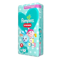 Трусики-подгузники Pampers «Малышарики», р. 4, 9-15 кг, 54 шт