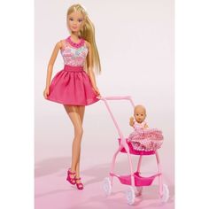 Кукла Simba Штеффи с ребенком, в розовом
