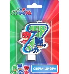 Свеча-цифра PJ Masks №7 8 см