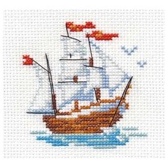 Алиса Набор для вышивания Кораблик 8 х 7 см (0-159)