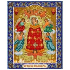 Паутинка Набор для вышивания бисером Пресвятая Богородица Прибавление Ума 20 х 25 см (Б-1042)