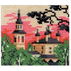 РС-студия Набор для вышивания Пейзаж в овале 13 х 15 см (С092Н)