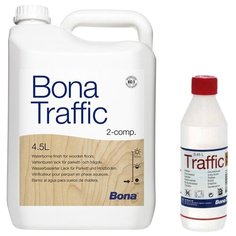 Лак Bona Traffic матовый полиуретановый бесцветный 4.95 л