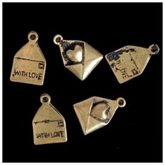 Astra & Craft Подвески Конверт 7702791 бронзовый