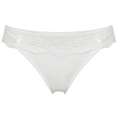 Alla Buone Трусы слипы низкой посадки с кружевными вставками, размер 2(44), bianco