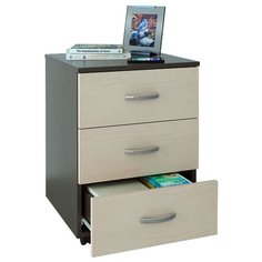 Тумба офисная МФ Мастер Альба-3, ШхГхВ: 45х45х61.3 см, цвет: венге/дуб молочный