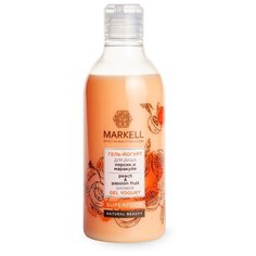 Гель-йогурт для душа Markell Superfood персик и маракуйя, 380 мл