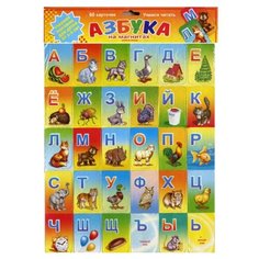 Набор букв Аделаида Азбука на магнитах. Учимся читать разноцветный
