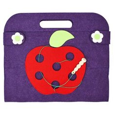 Настольная игра SmileDecor Сумка-игралка Овощи, фрукты и ягоды