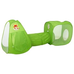 Палатка Школа талантов Давай играть комплекс из 2 палаток и туннеля 3147569 зеленый