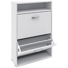 Обувница Мастер Милан-25 , размер (ШхГ): 60х20 см , цвет: белый