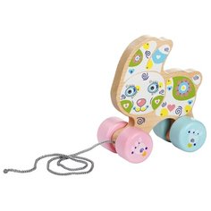 Каталка-игрушка Cubika Зайчонок (LК-4 12022) голубой/розовый