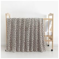 Плед Крошка Я Сердечки 160 х 200 см, серый