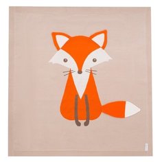 Плед Крошка Я Лисица 90х90 см бежевый/оранжевый