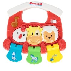 Развивающая игрушка Умный Я Пианино. Дружная деревня красный