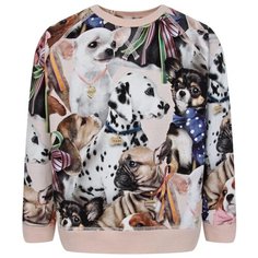 Свитшот Molo размер 92, розовый/разноцветный