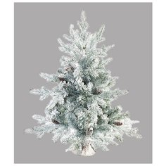 Царь елка Ель искусственная Абсолют морозная с шишками в мешочке 90 см