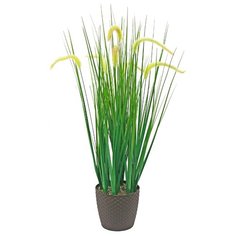 Gerard de ros Трава искусственная Султанка в малом кашпо 86 см (16-664) зеленый/коричневый