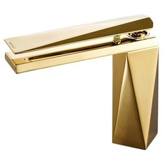 Смеситель для раковины (умывальника) Bravat Diamond F118102G-2 однорычажный золото