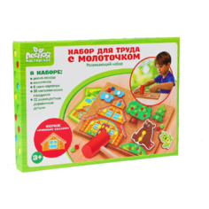 Развивающая игрушка Лесная мастерская Теремок разноцветный