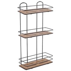 Этажерка настенная Tekno-tel BK077 коричневый/черный