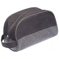 Косметичка DEWAL Кэжуал BG-202, черный/серебристый