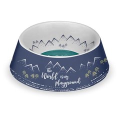 Миска TarHong Playground Pet Bowl Large 1.125 л синий/белый