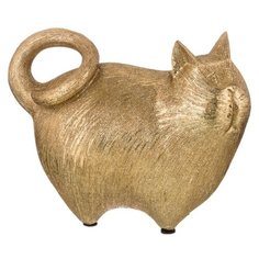 Статуэтка Lefard Кот, 13,5 см золотистый