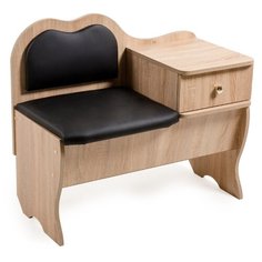 Скамья Бител под телефон №2 дуб сонома/черный