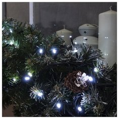 Гирлянда Luazon Lighting Нить 3584088 1000 см, 100 ламп, белый/черный провод