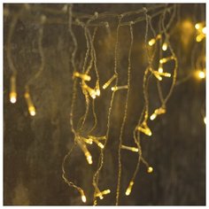 Гирлянда Luazon Lighting Бахрома 80 LED, 300х50 см, 80 ламп, желтый/бесцветный провод