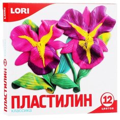Пластилин LORI Классика 12 цветов (Пл-007)