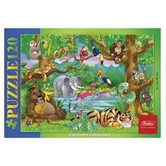 Пазл Hatber Cartoons Collection В джунглях (120ПЗ5_10711), 120 дет.