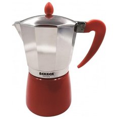 Гейзерная кофеварка Bekker Coffee Maker (450 мл), красный