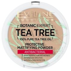 Eveline Cosmetics Пудра компактная Botanic Expert матирующая, антибактериальная 3 в 1 004 beige