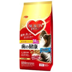 Сухой корм для собак Beauty Pro с морским коллагеном и глобигеном для устранения зубных камней и запаха из пасти на основе японского цыплёнка 665г