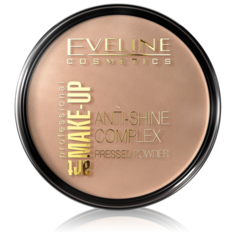 Eveline Cosmetics Пудра Art Make-Up Professional компактная Anti-Shine Complex Pressed Powder 36 deep beige