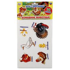 Настольная игра Умка Домашние животные с липучками